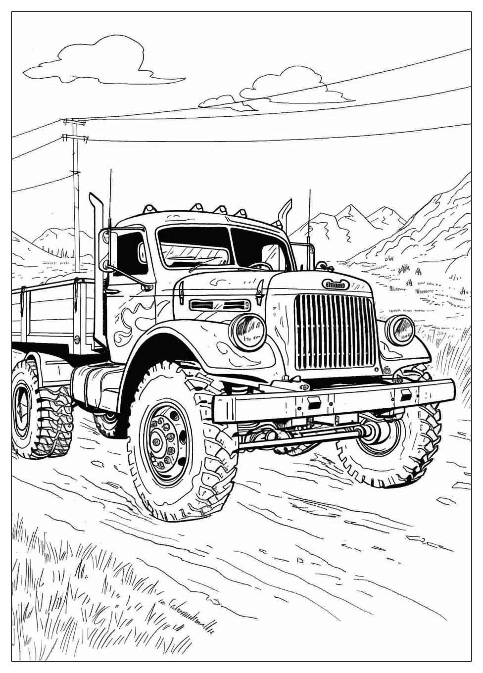 Army Truck Coloring Pages-17