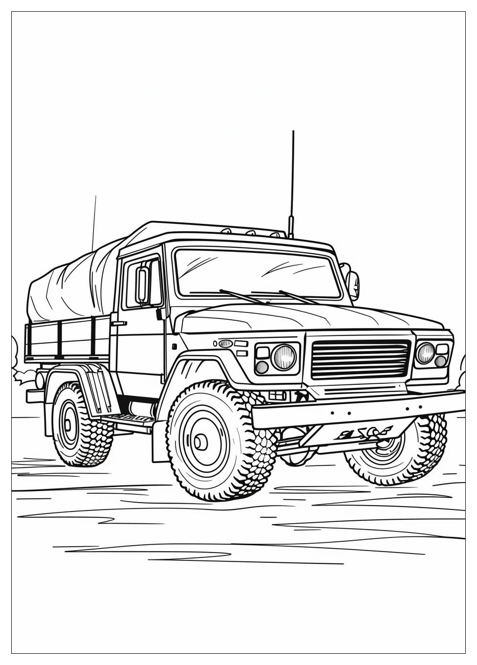 Army Truck Coloring Pages-2