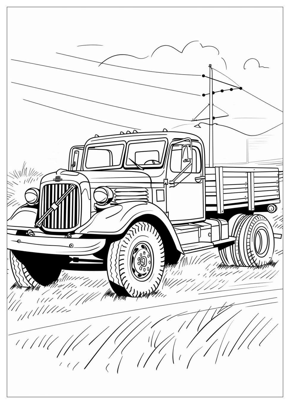 Army Truck Coloring Pages-9