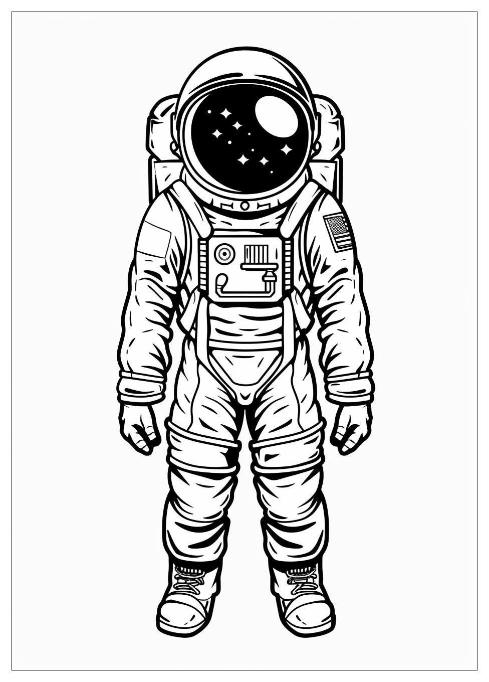 Astronaut Coloring Pages-11