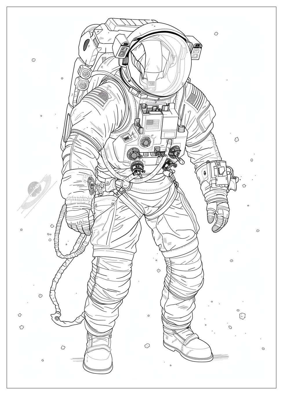 Astronaut Coloring Pages-14