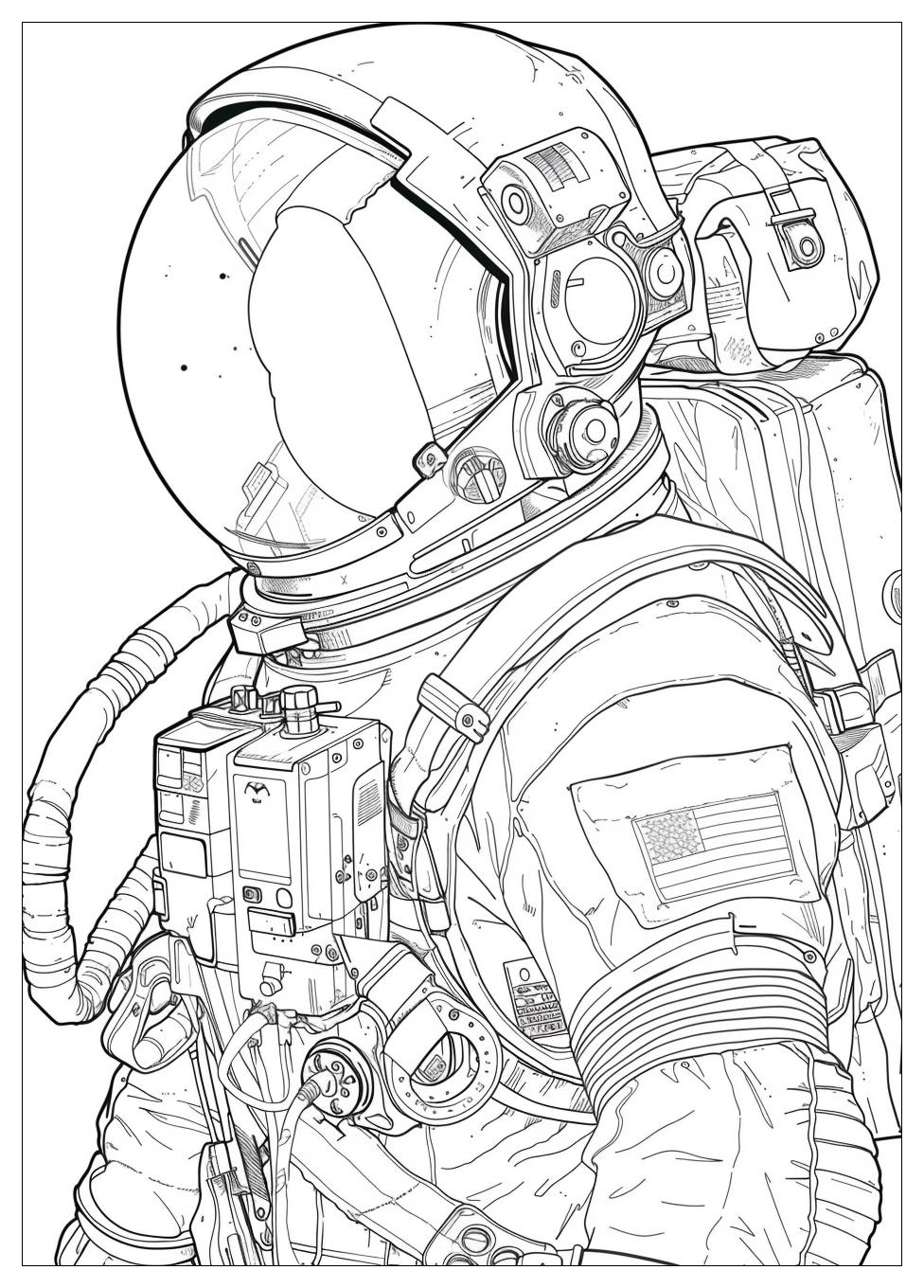 Astronaut Coloring Pages-16