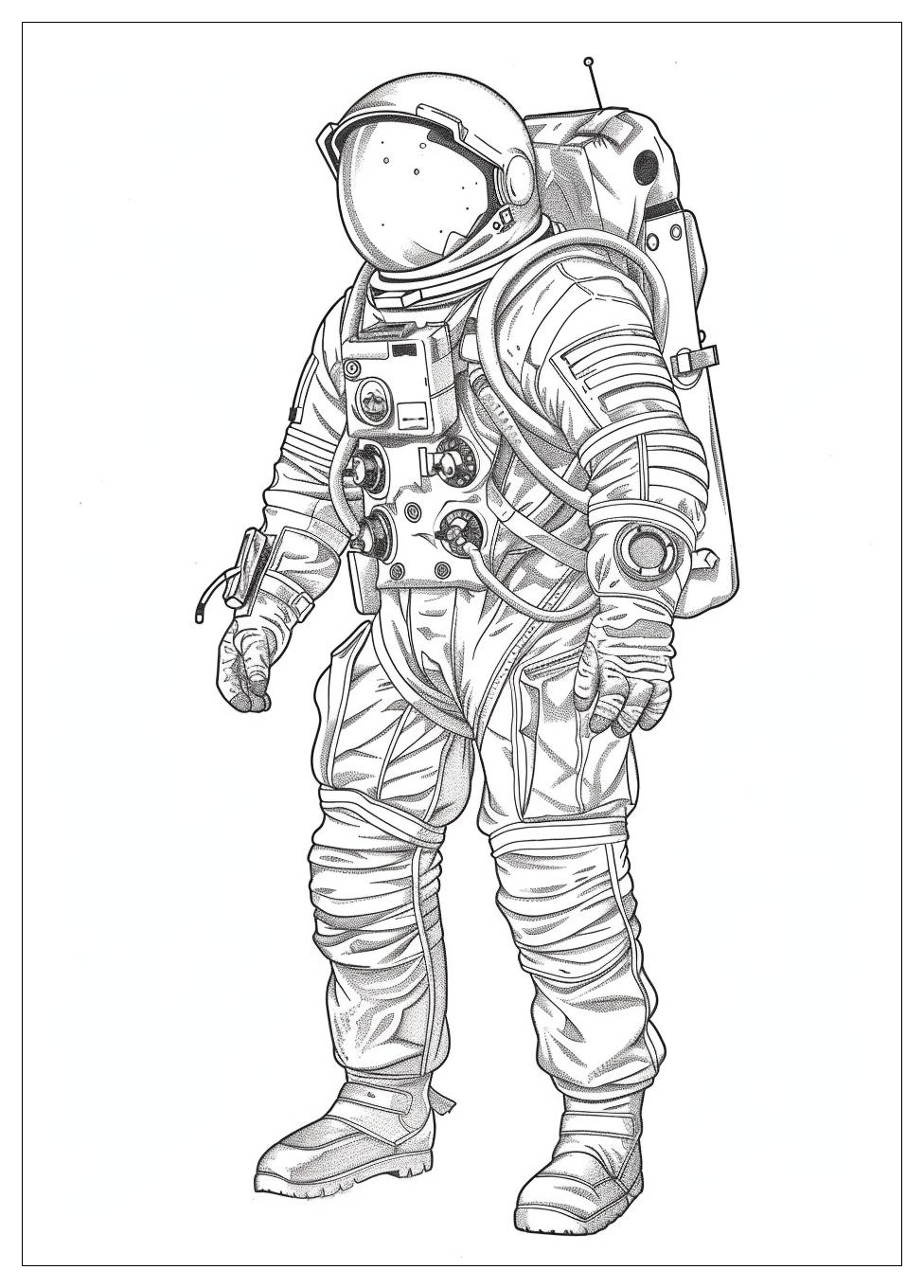 Astronaut Coloring Pages-20