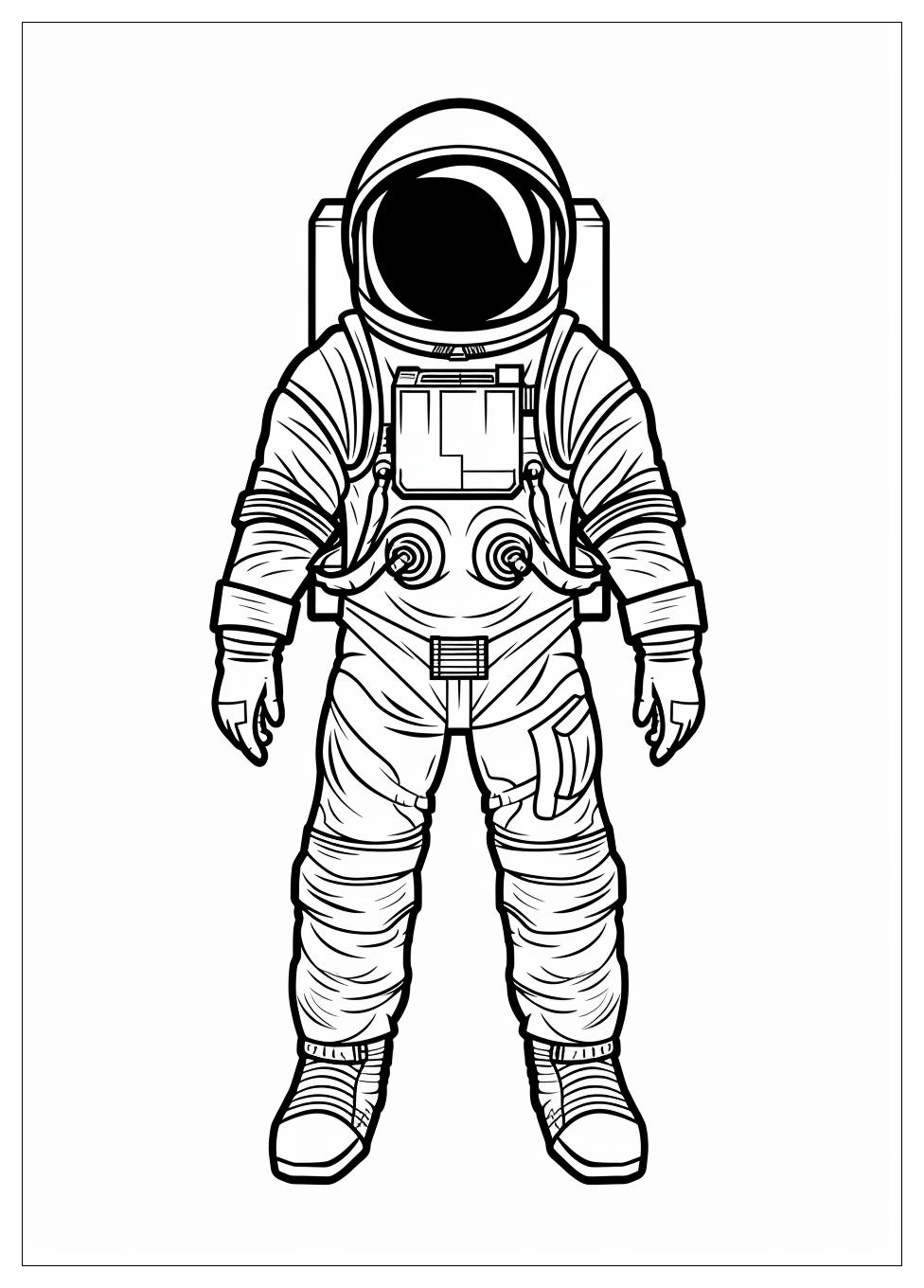 Astronaut Coloring Pages-3