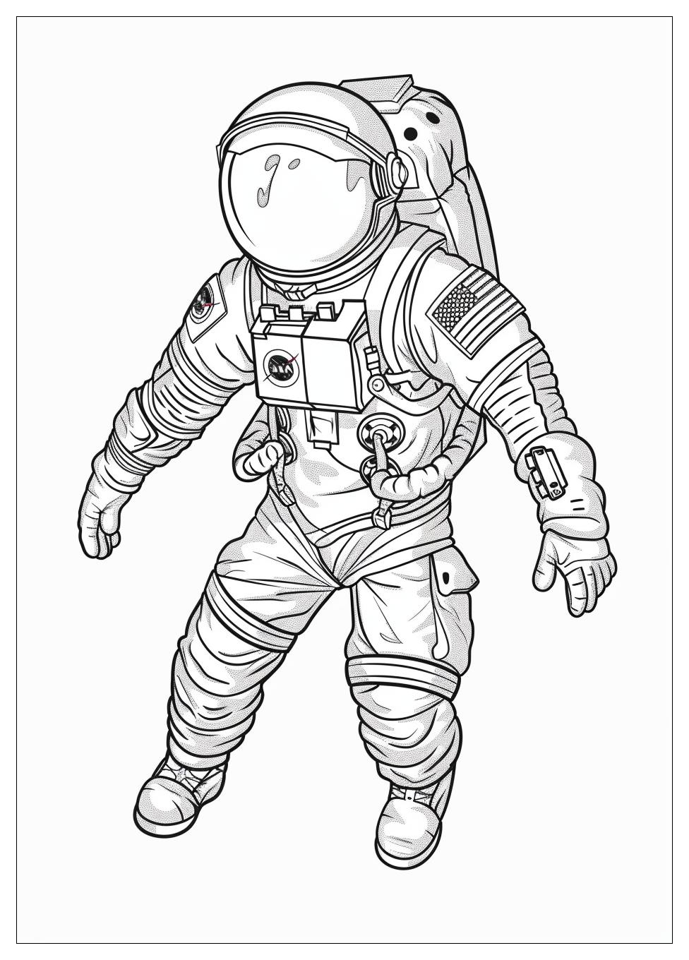 Astronaut Coloring Pages-4