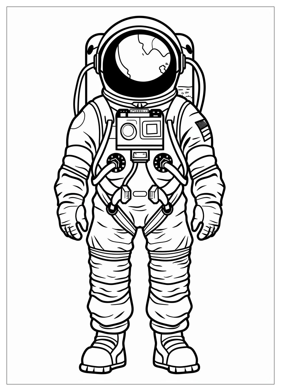 Astronaut Coloring Pages-6