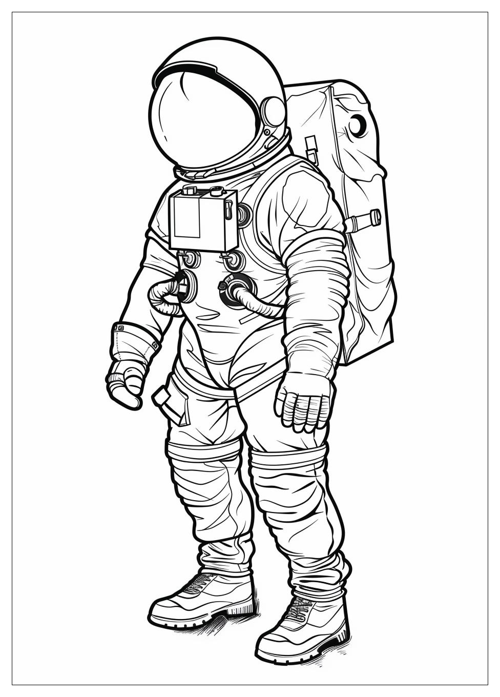 Astronaut Coloring Pages-7