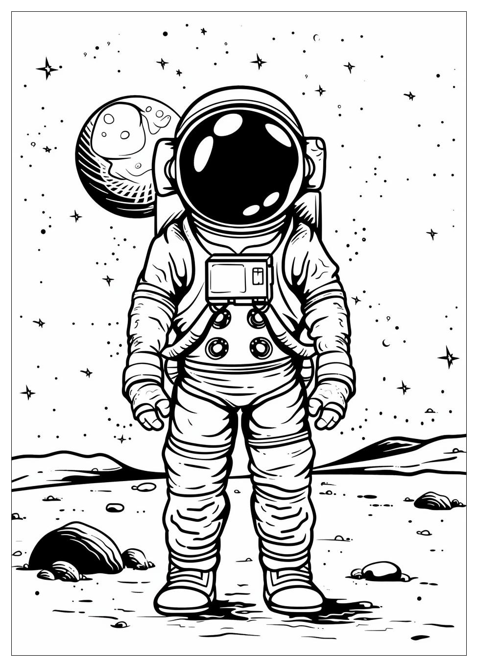 Astronaut Coloring Pages-8