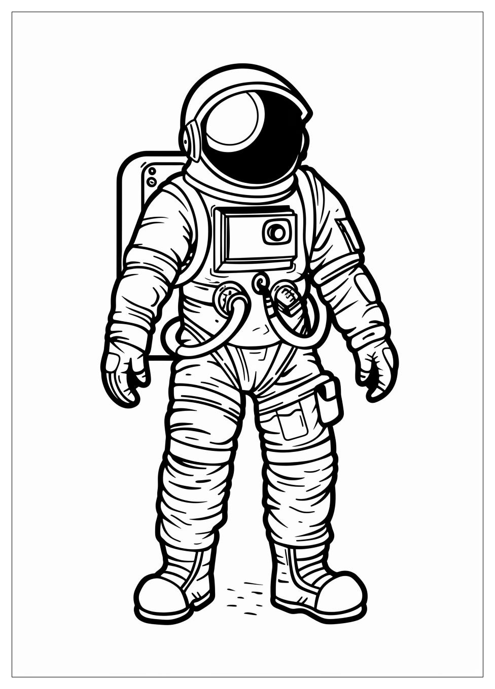 Astronaut Coloring Pages-9