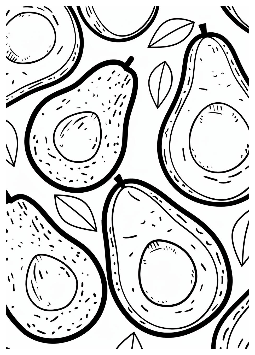 Avocado Coloring Pages-10