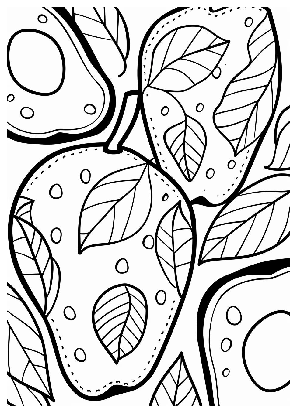 Avocado Coloring Pages-11