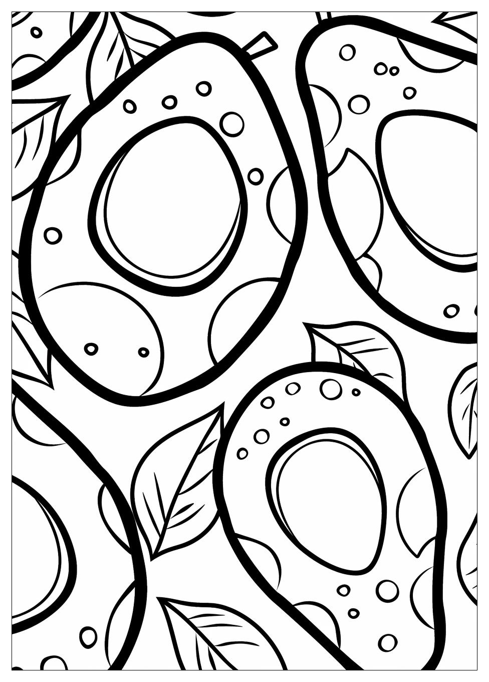 Avocado Coloring Pages-12