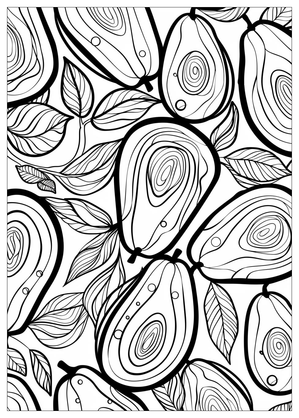 Avocado Coloring Pages-13