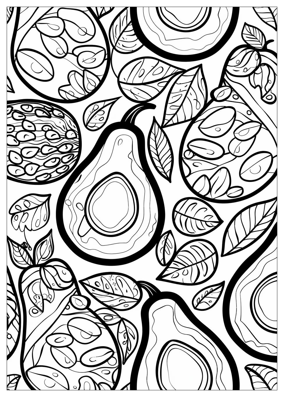 Avocado Coloring Pages-14