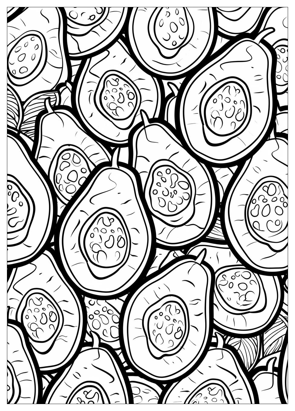 Avocado Coloring Pages-15