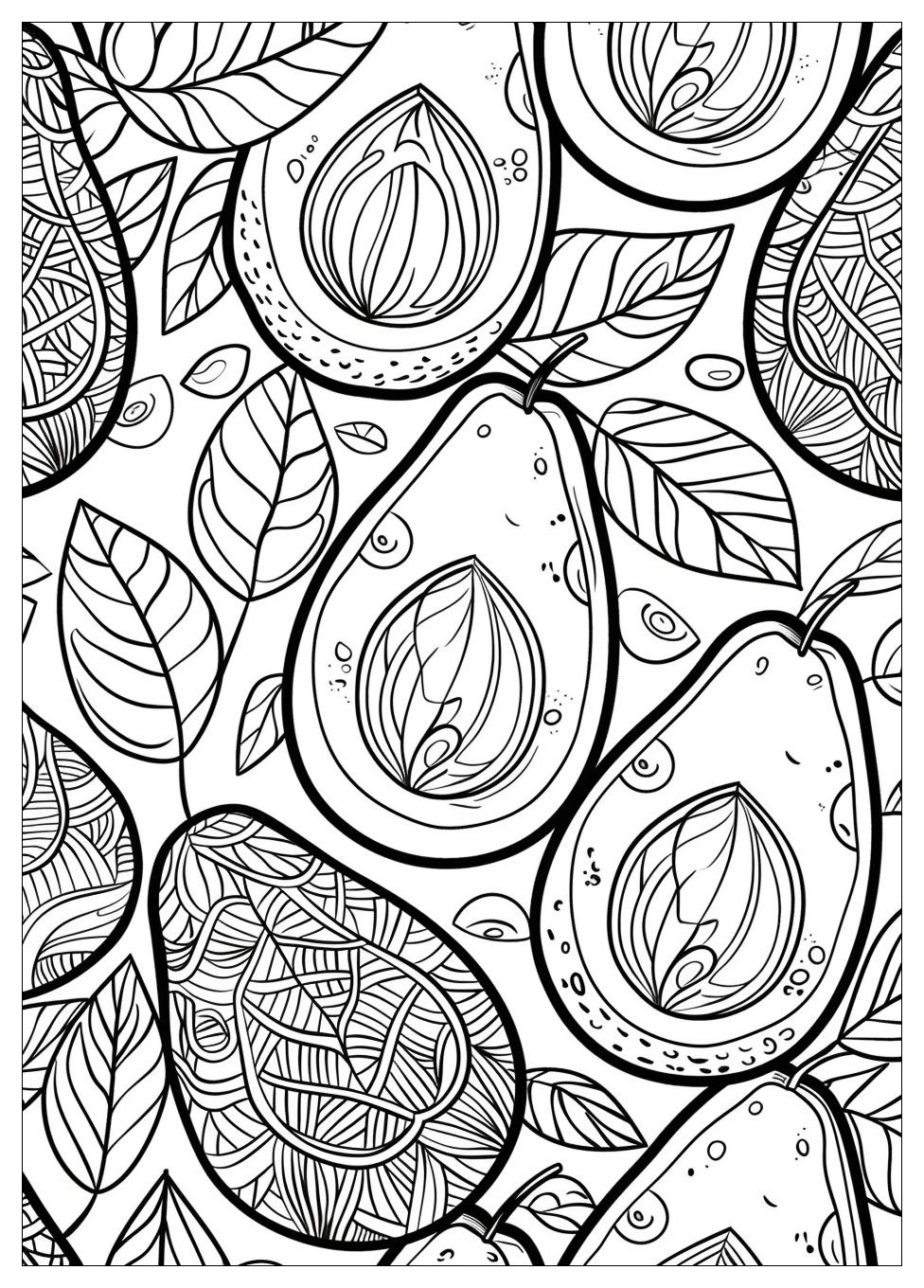 Avocado Coloring Pages-16