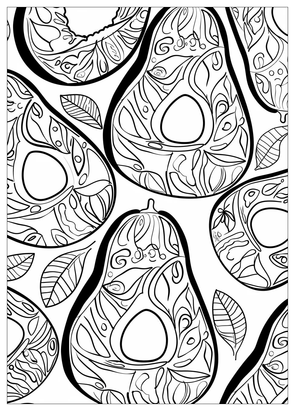 Avocado Coloring Pages-17