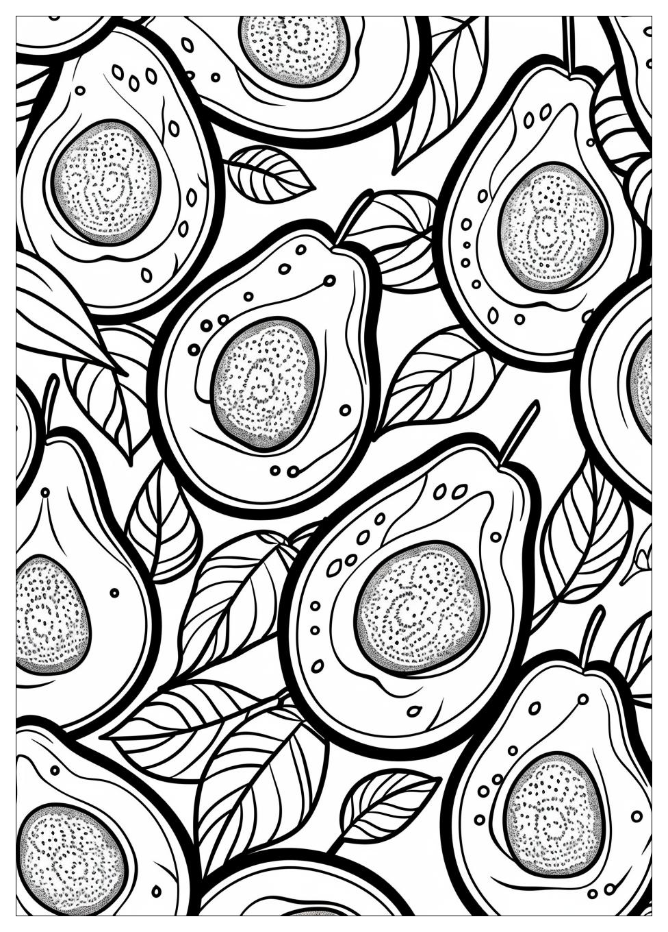 Avocado Coloring Pages-18