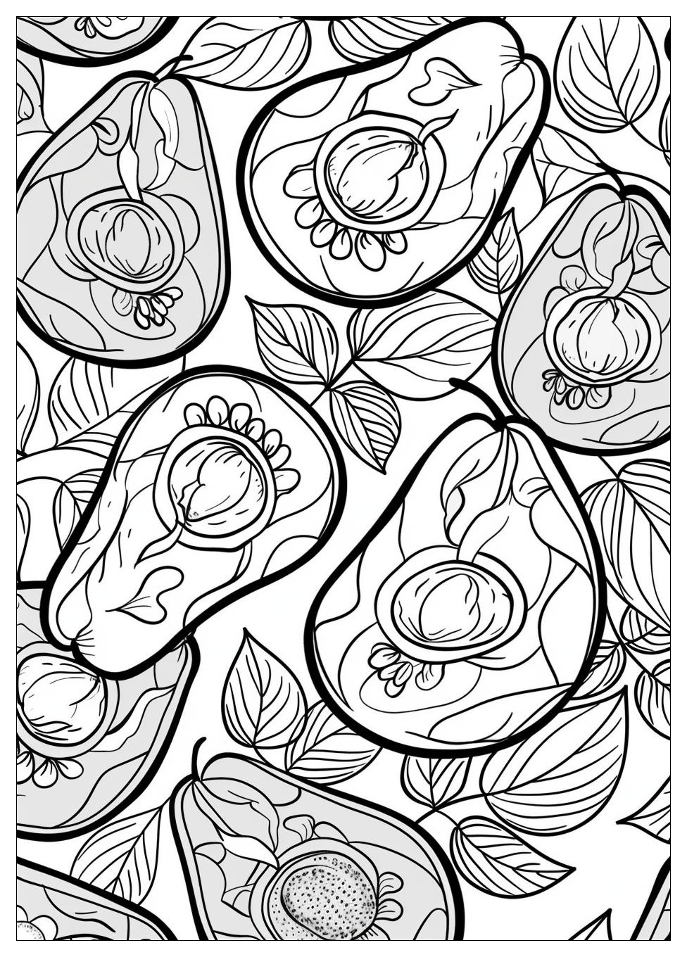 Avocado Coloring Pages-19