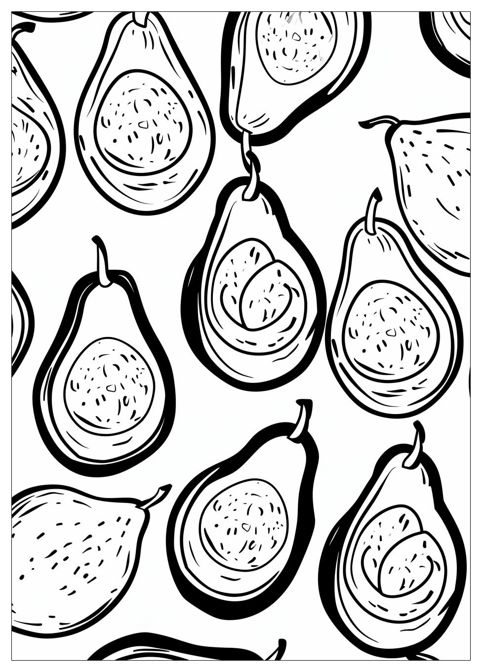 Avocado Coloring Pages-4