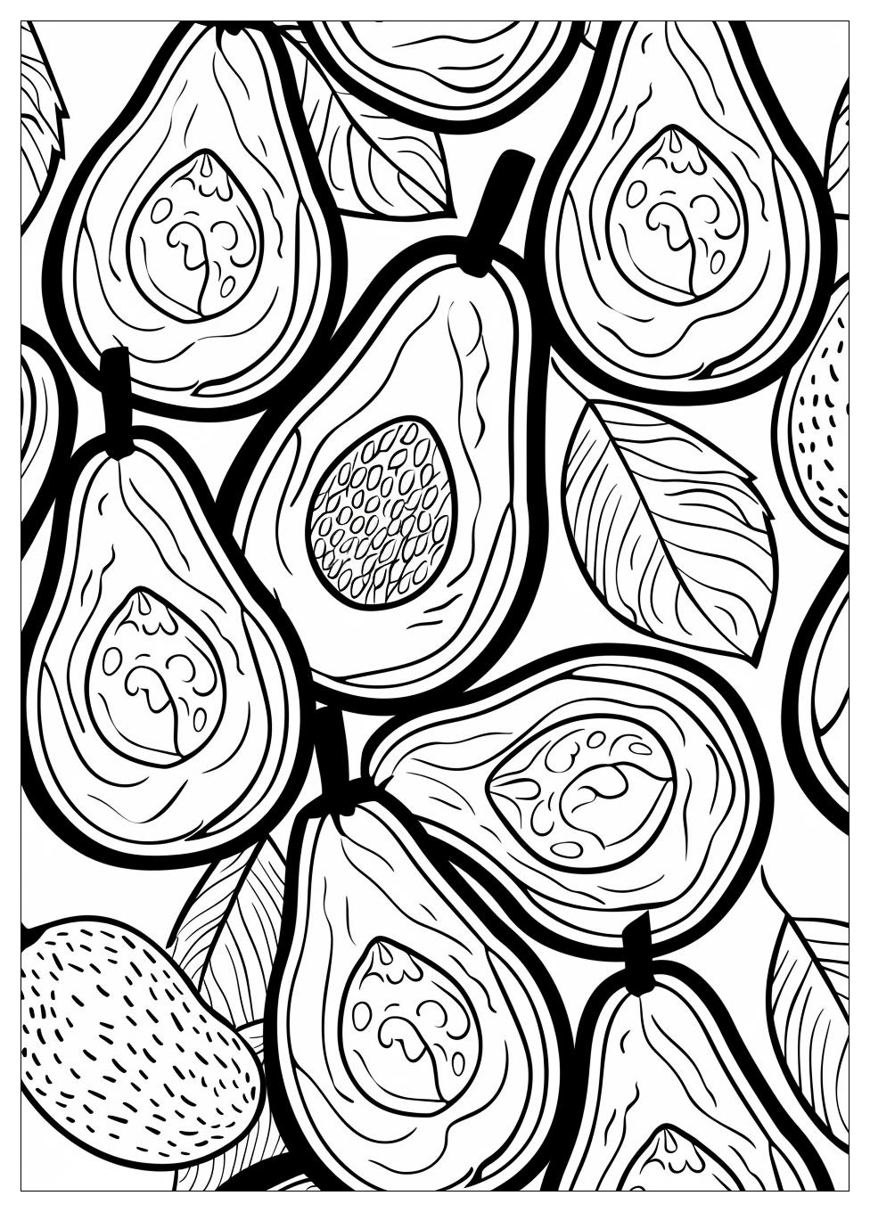 Avocado Coloring Pages-5