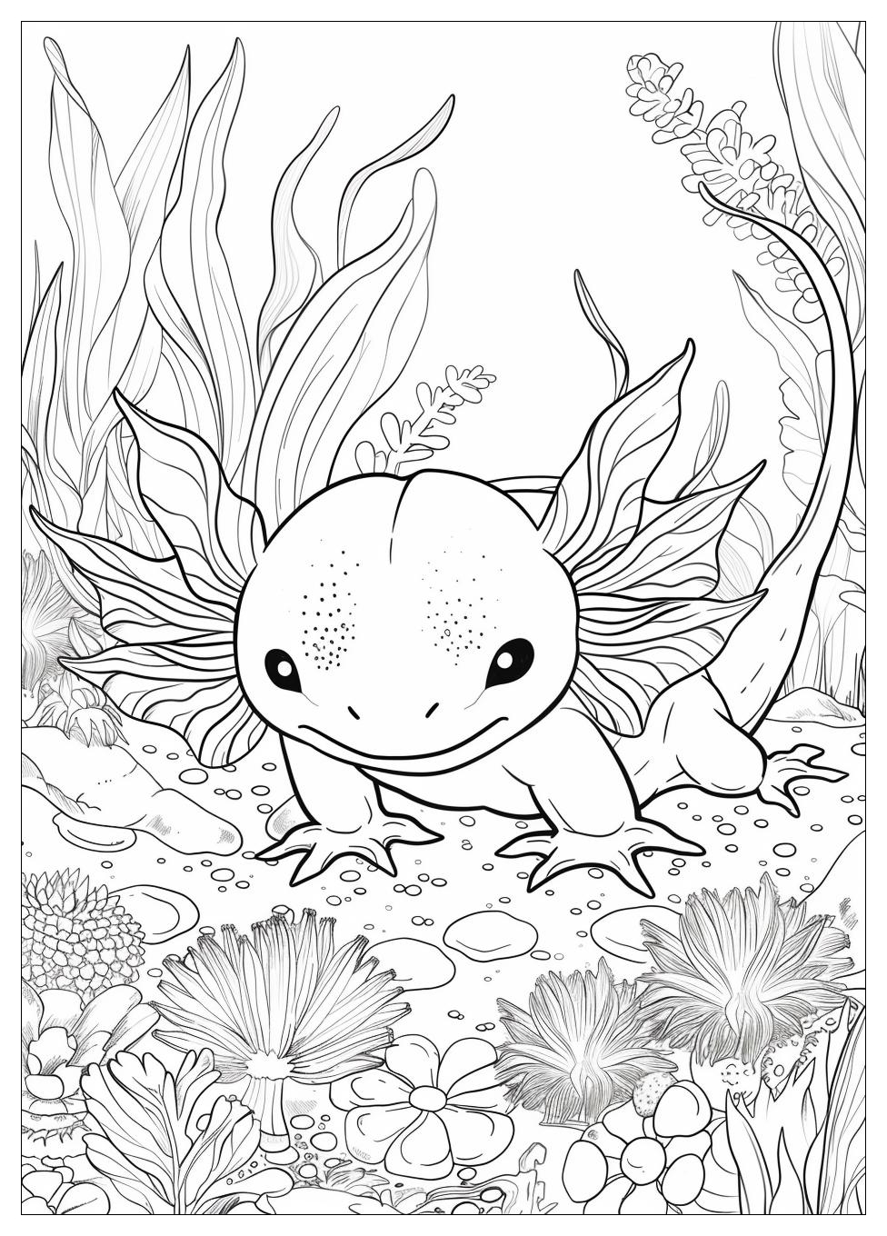 Axolotl Coloring Pages-1