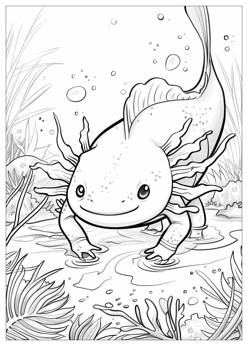 Axolotl Coloring Pages-11