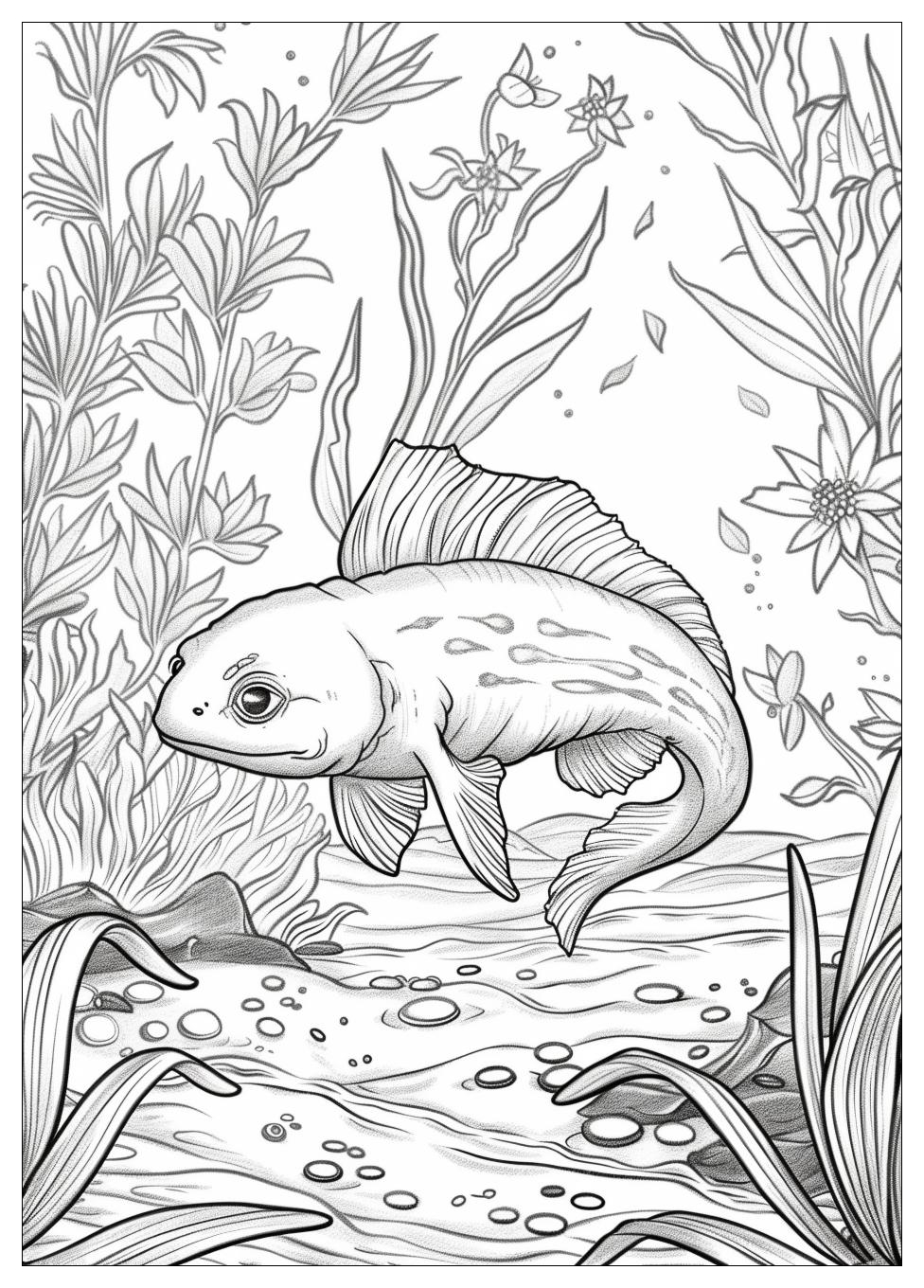 Axolotl Coloring Pages-14