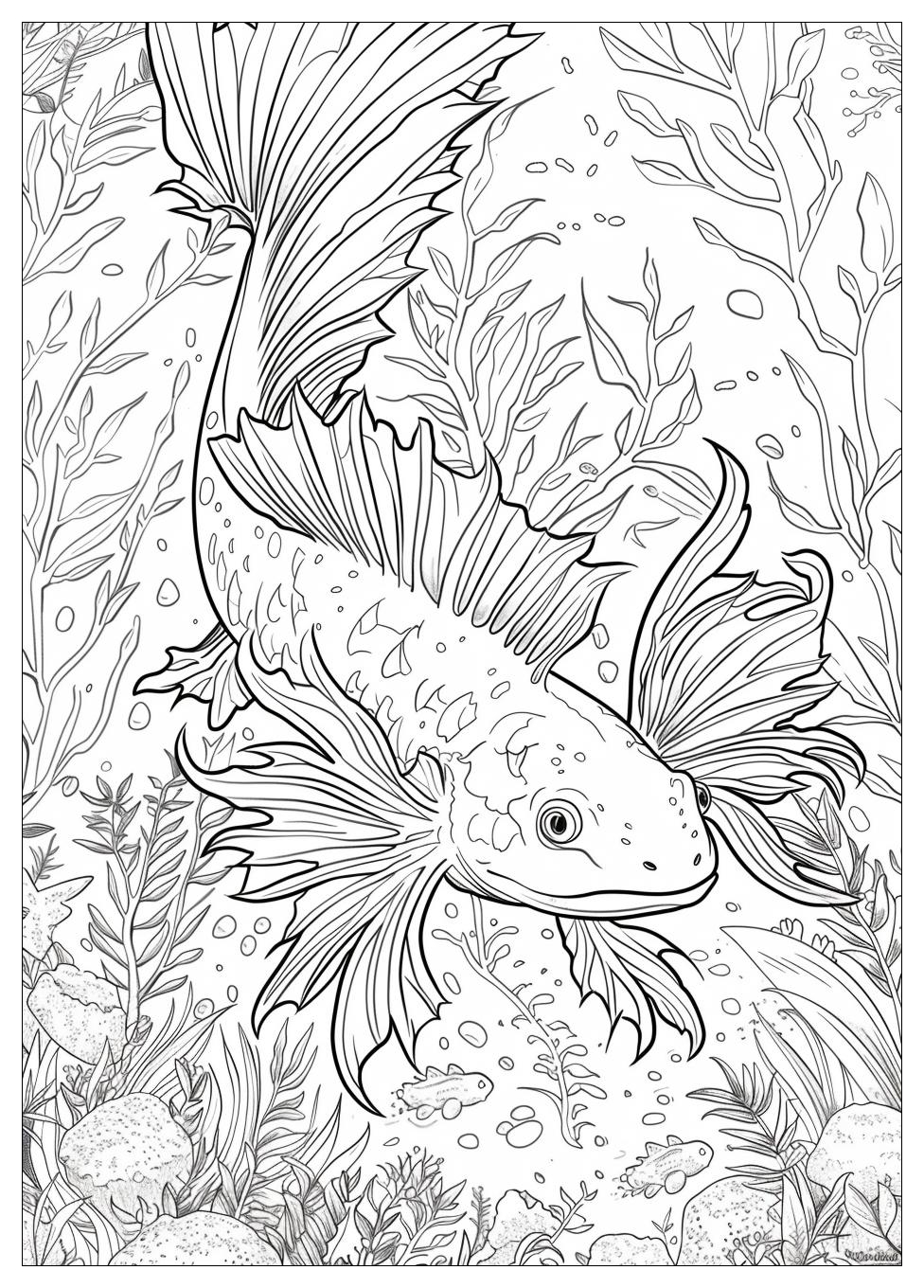 Axolotl Coloring Pages-15