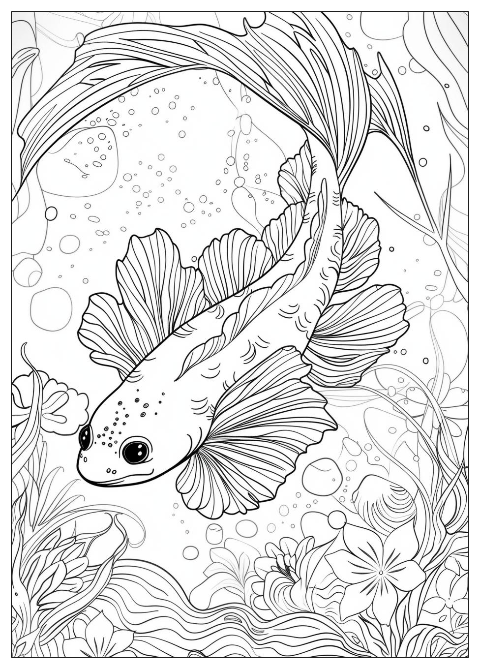 Axolotl Coloring Pages-16