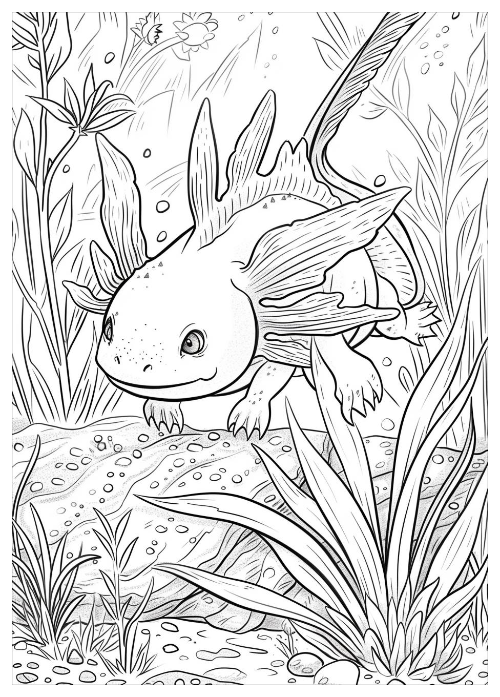 Axolotl Coloring Pages-2