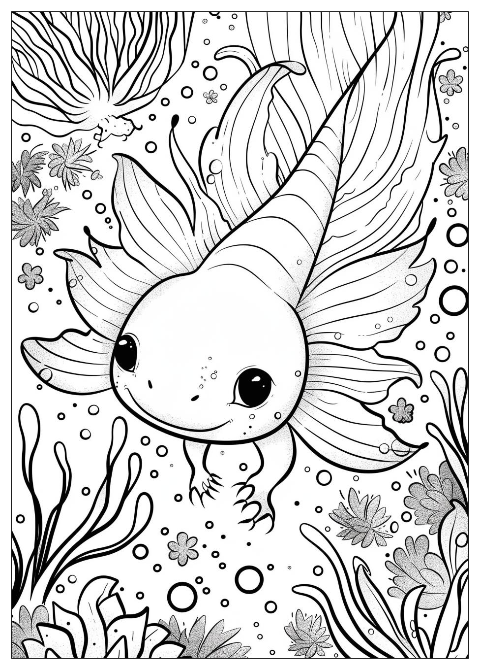 Axolotl Coloring Pages-3