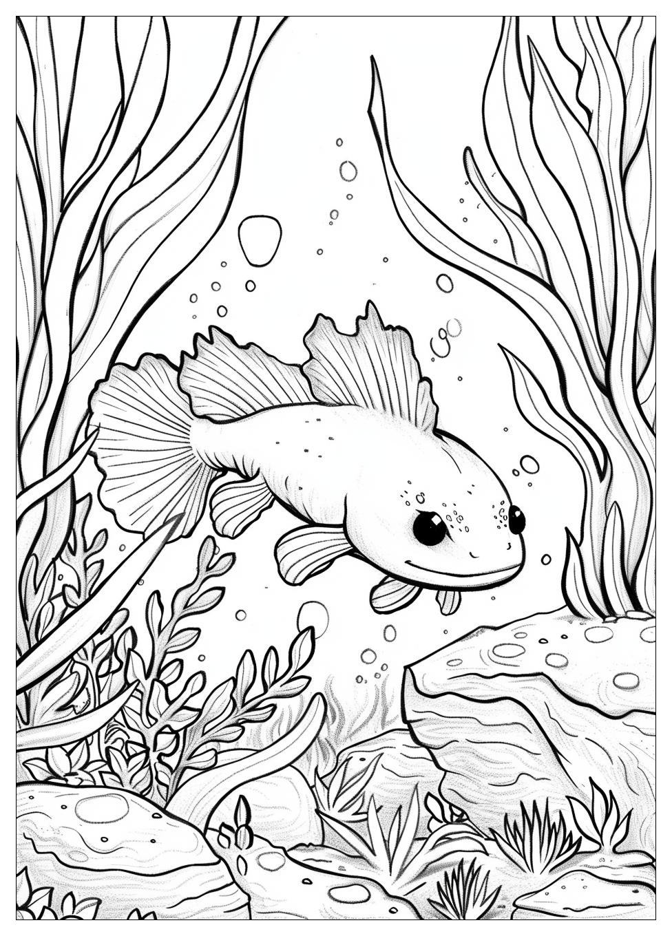 Axolotl Coloring Pages-4