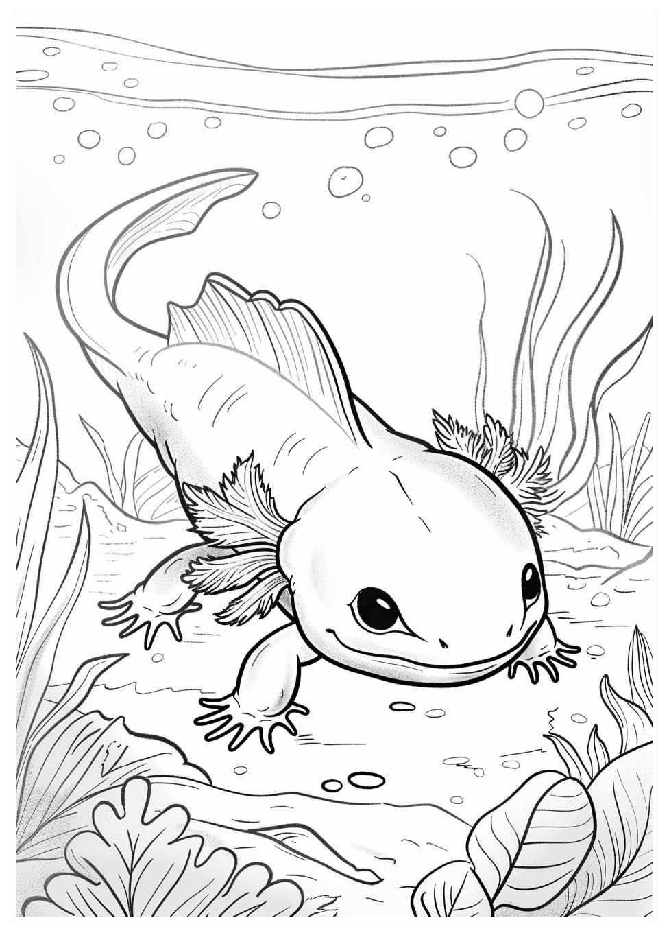 Axolotl Coloring Pages-5