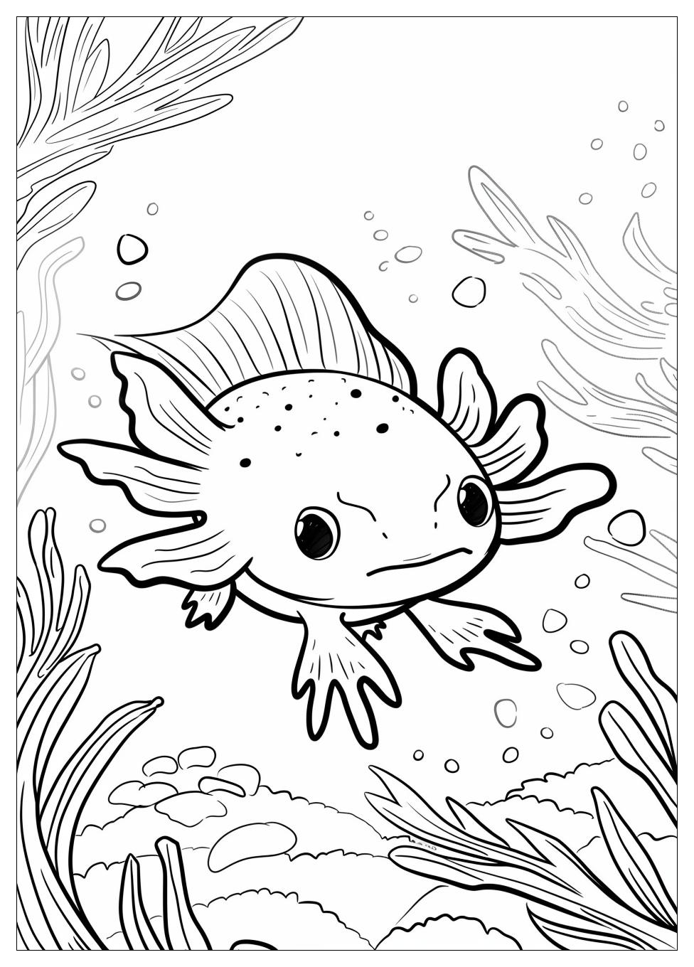 Axolotl Coloring Pages-6