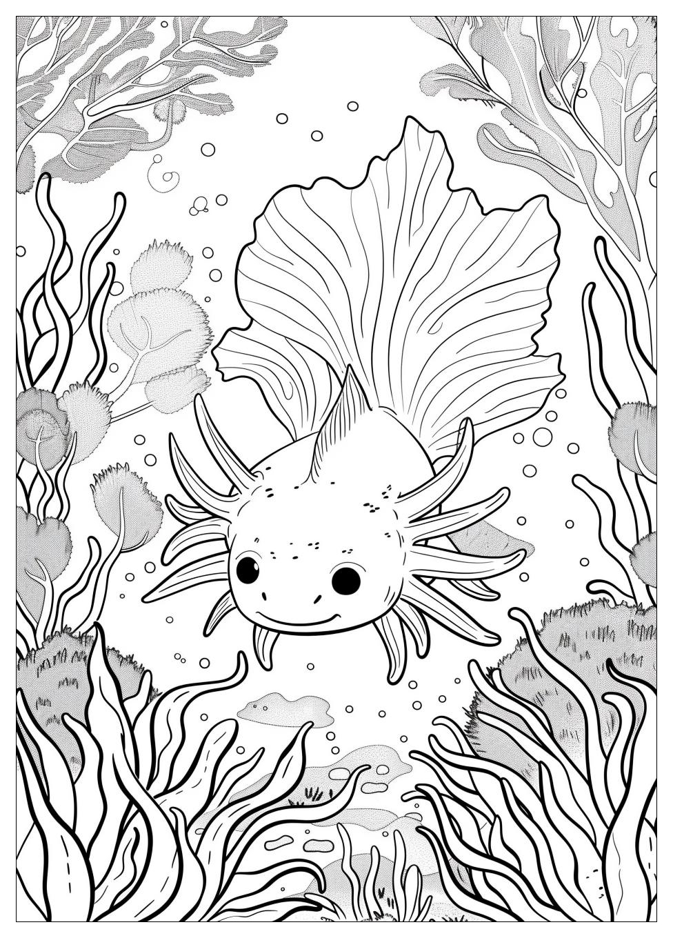 Axolotl Coloring Pages-7