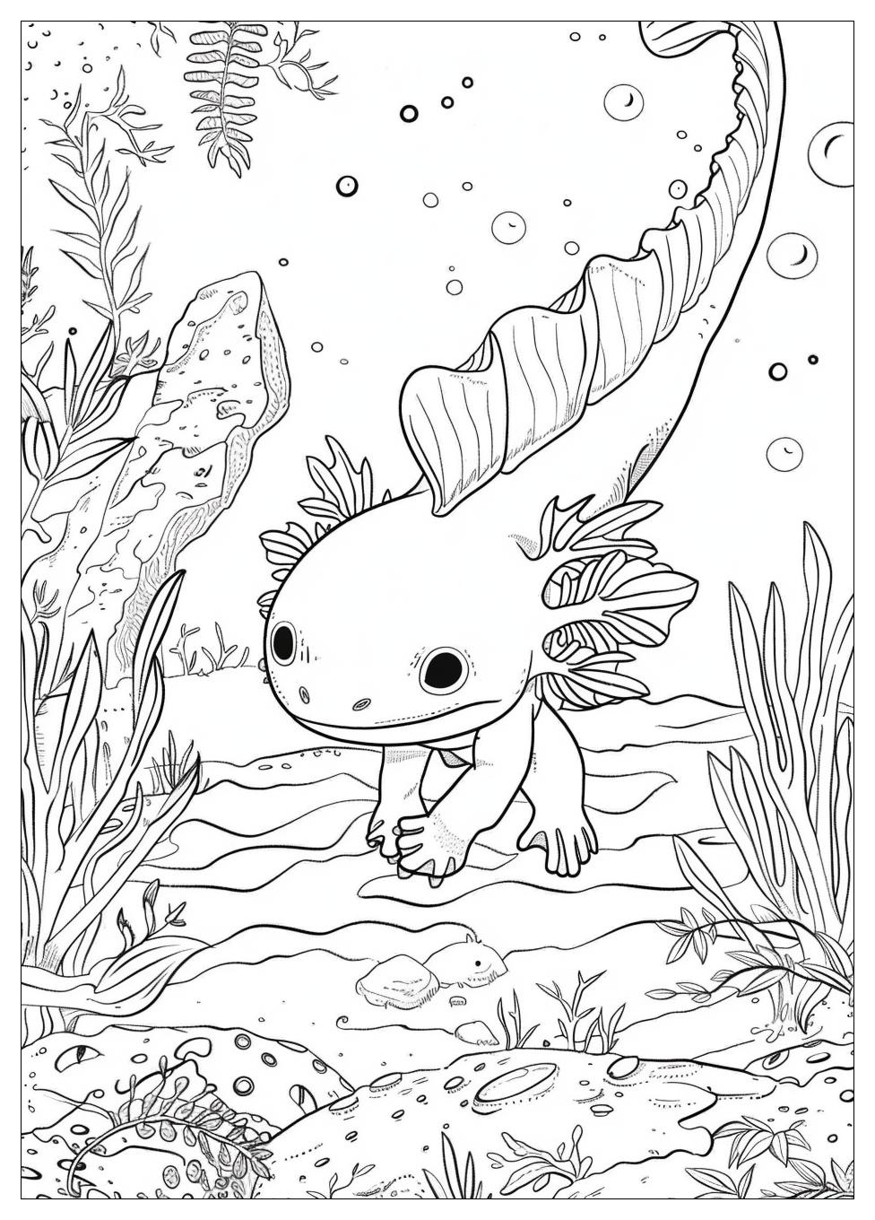 Axolotl Coloring Pages-8