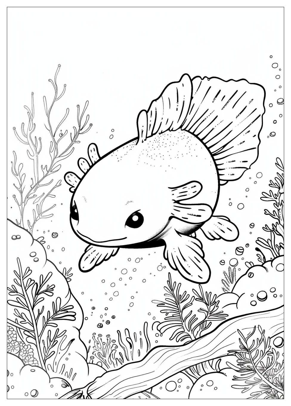 Axolotl Coloring Pages-9