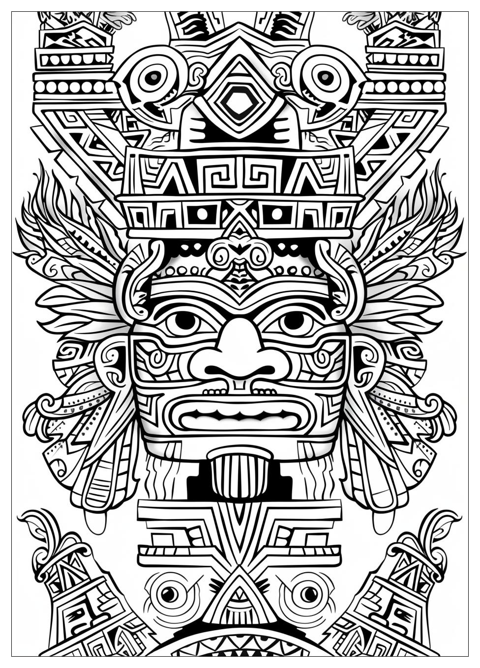 Aztec Coloring Pages-15