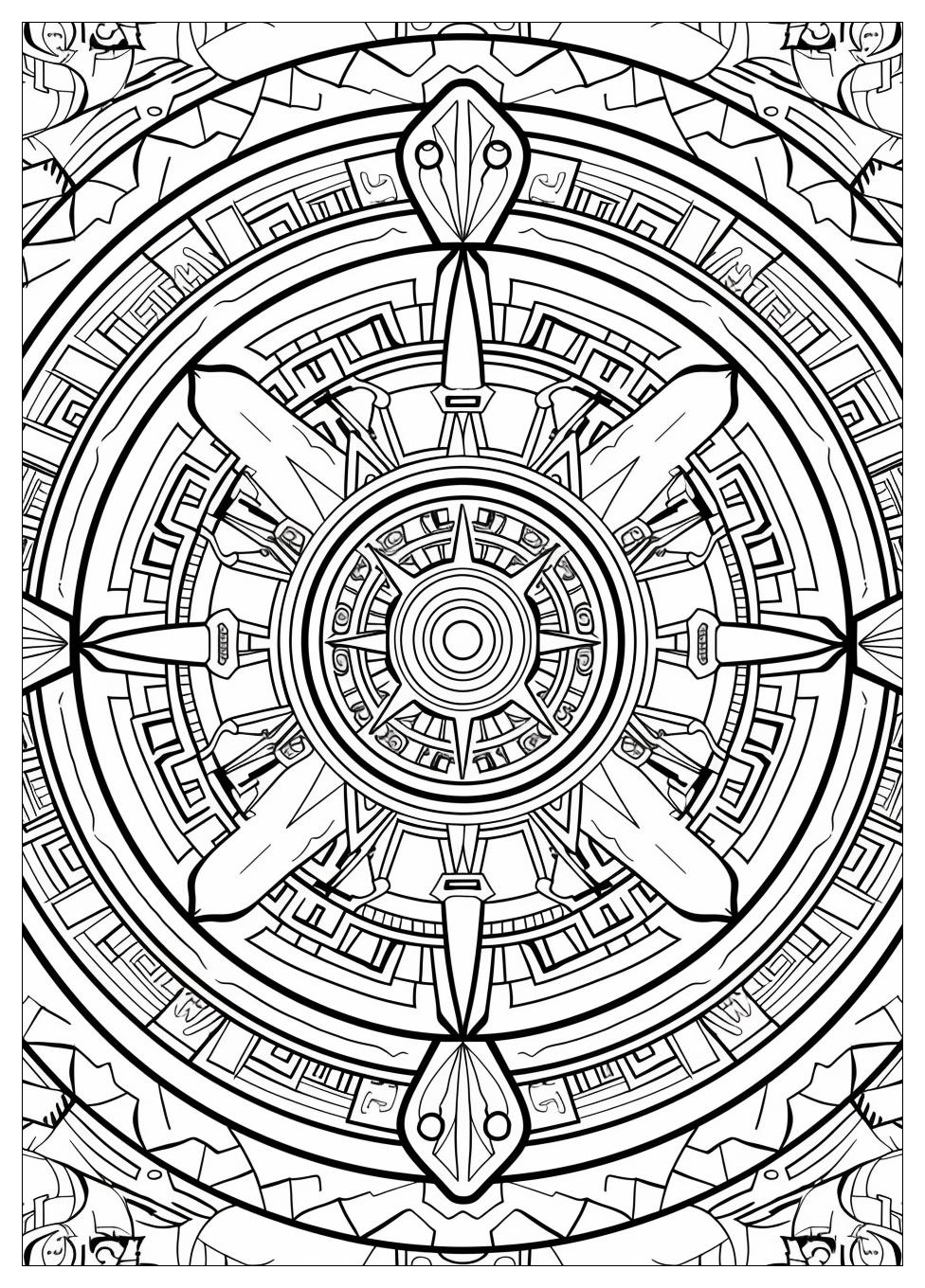 Aztec Coloring Pages-17