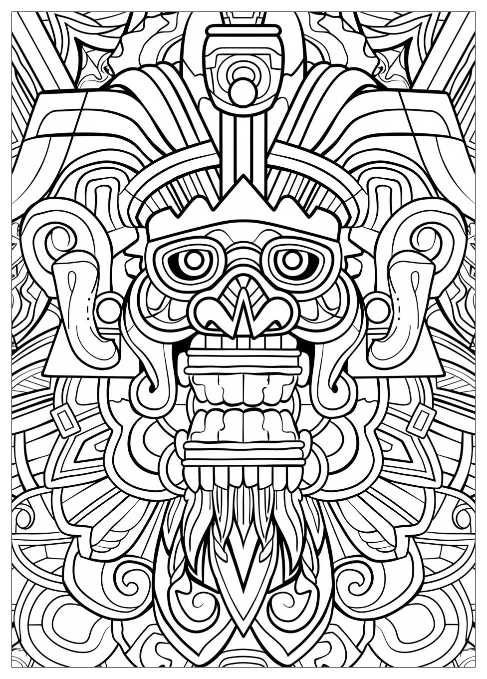 Aztec Coloring Pages-19