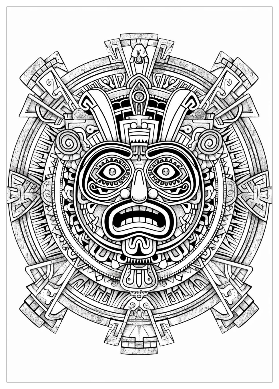 Aztec Coloring Pages-20