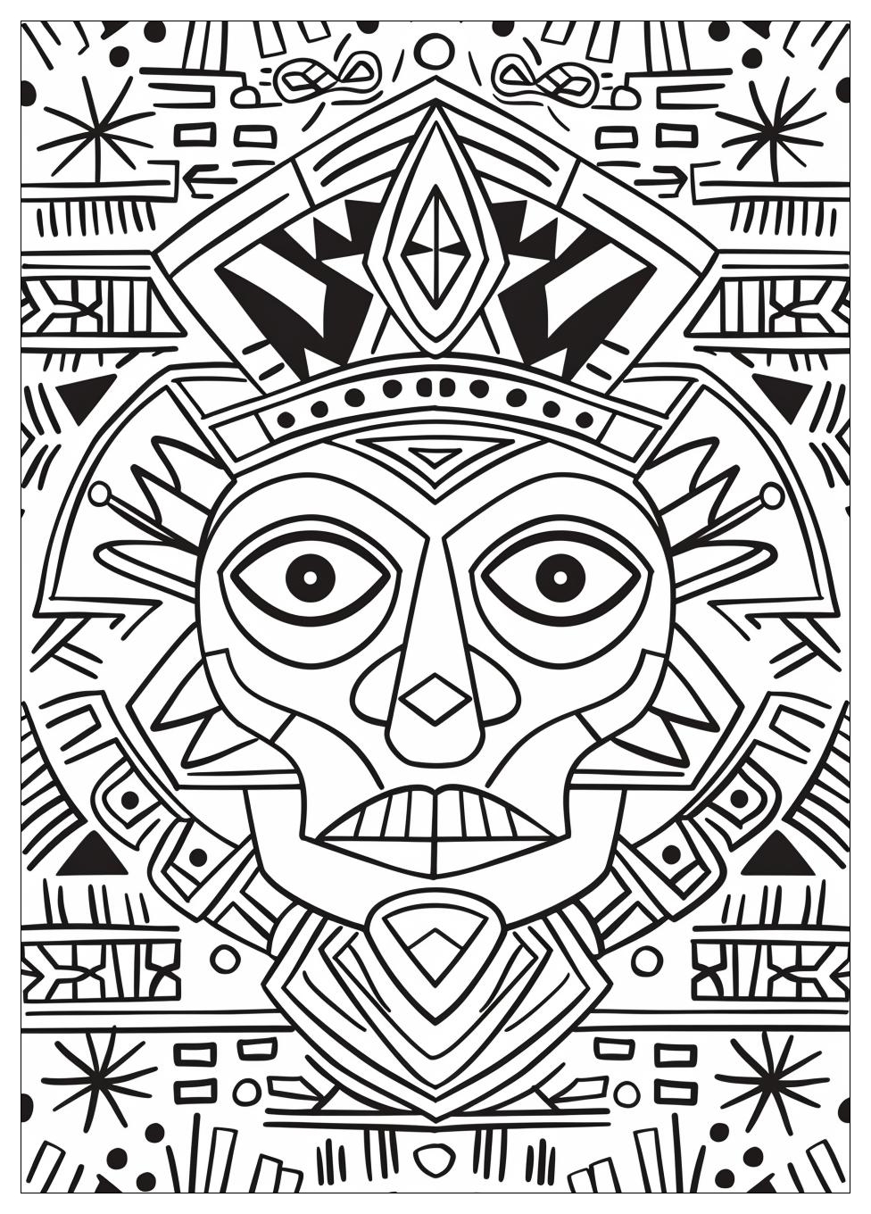 Aztec Coloring Pages-3