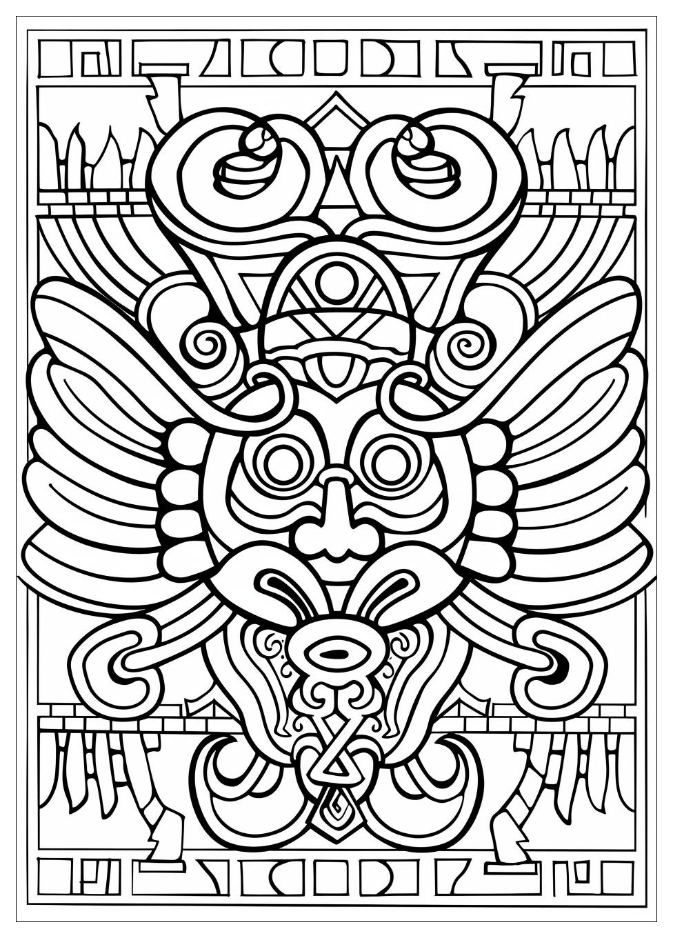 Aztec Coloring Pages-4