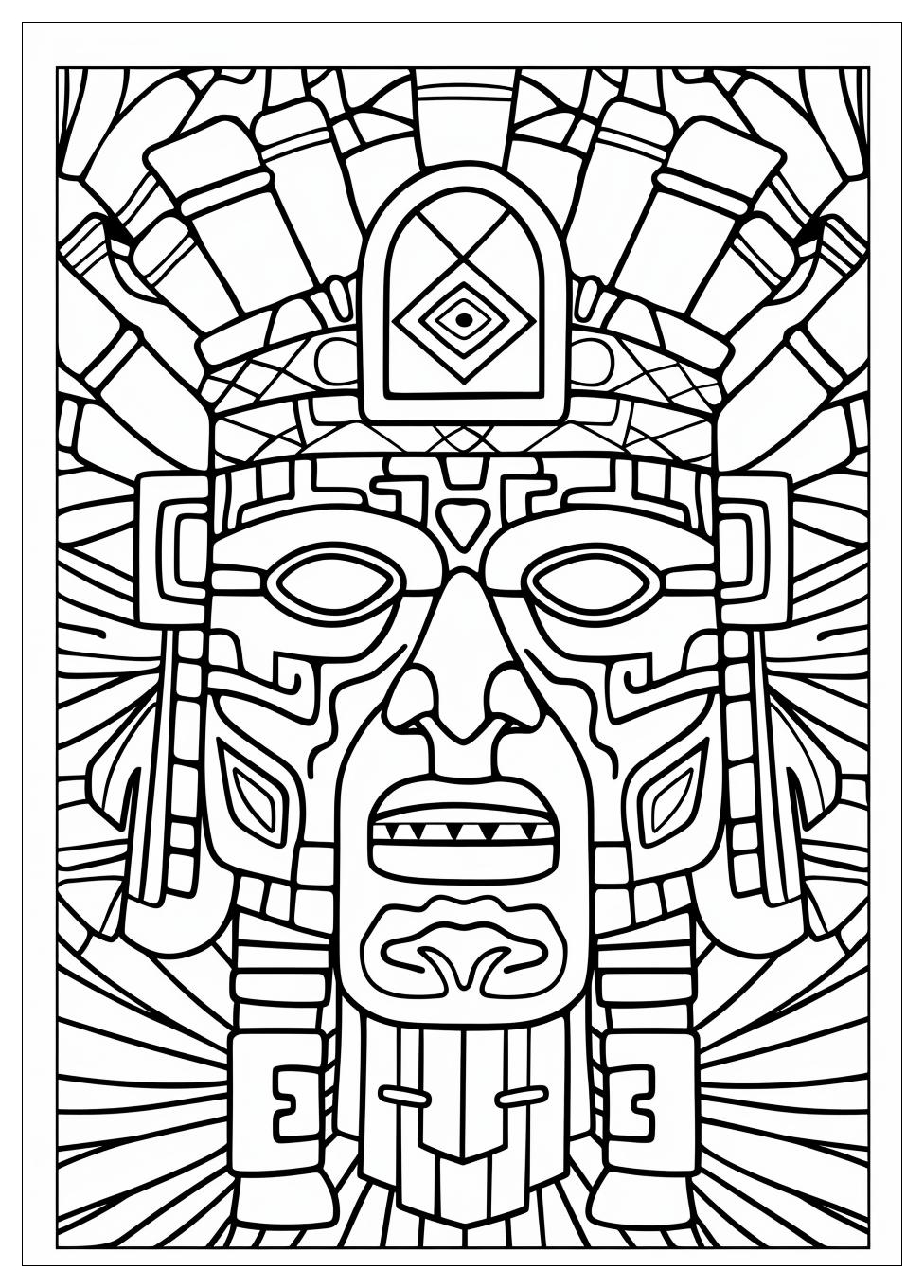 Aztec Coloring Pages-5