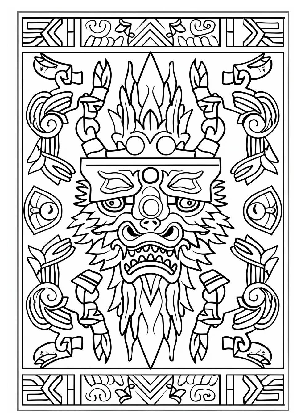 Aztec Coloring Pages-6