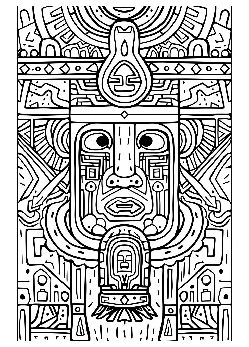 Aztec Coloring Pages-7