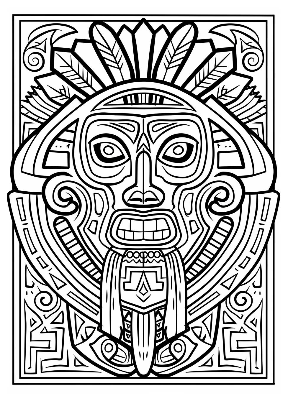 Aztec Coloring Pages-9