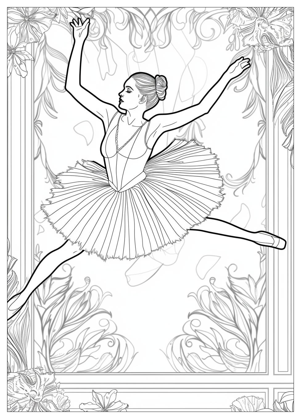 Ballerina Coloring Pages-12