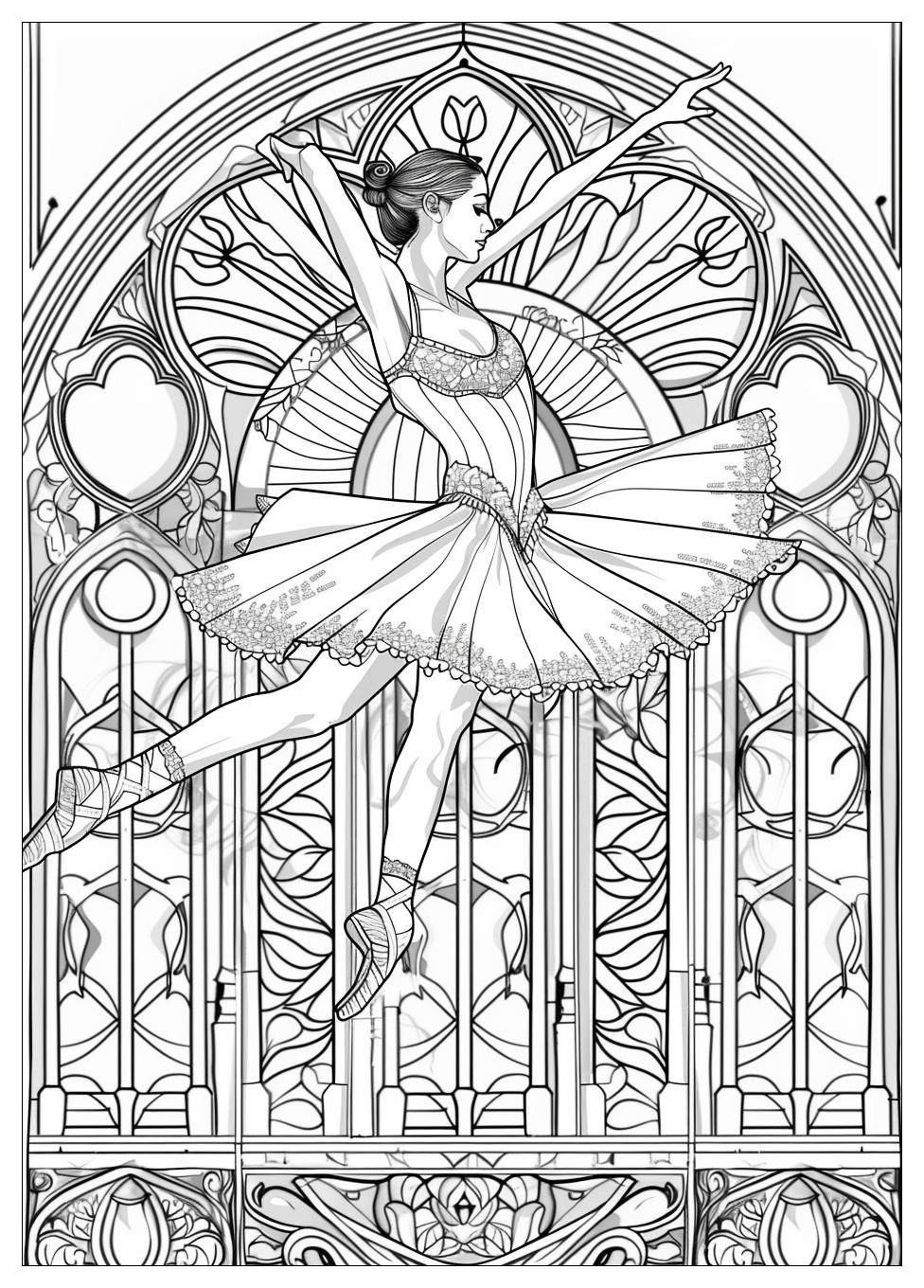 Ballerina Coloring Pages-14